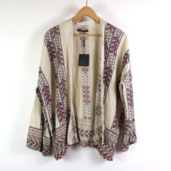 NWT Do Everything in Love Boho Stripe Print Lightweight Cardigan One Size - Picture 1 of 5